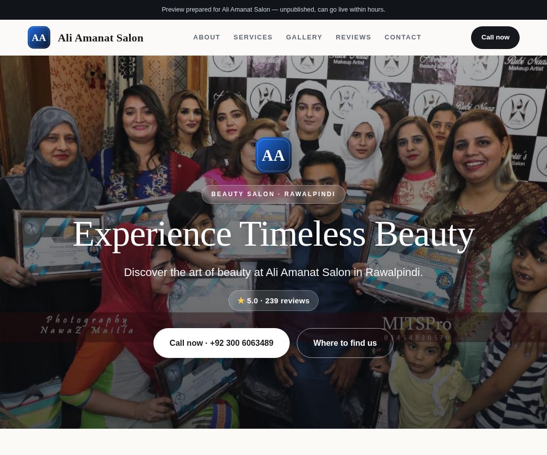 Ali Amanat Salon