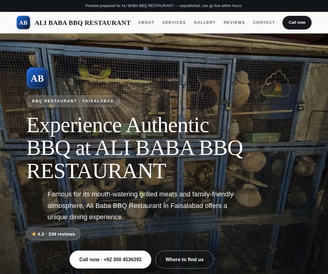 ALI BABA BBQ RESTAURANT