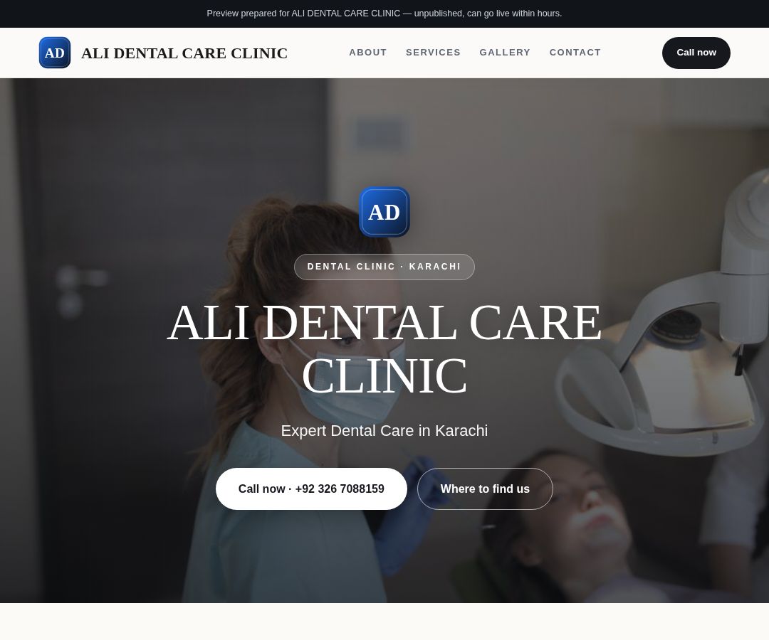 ALI DENTAL CARE CLINIC