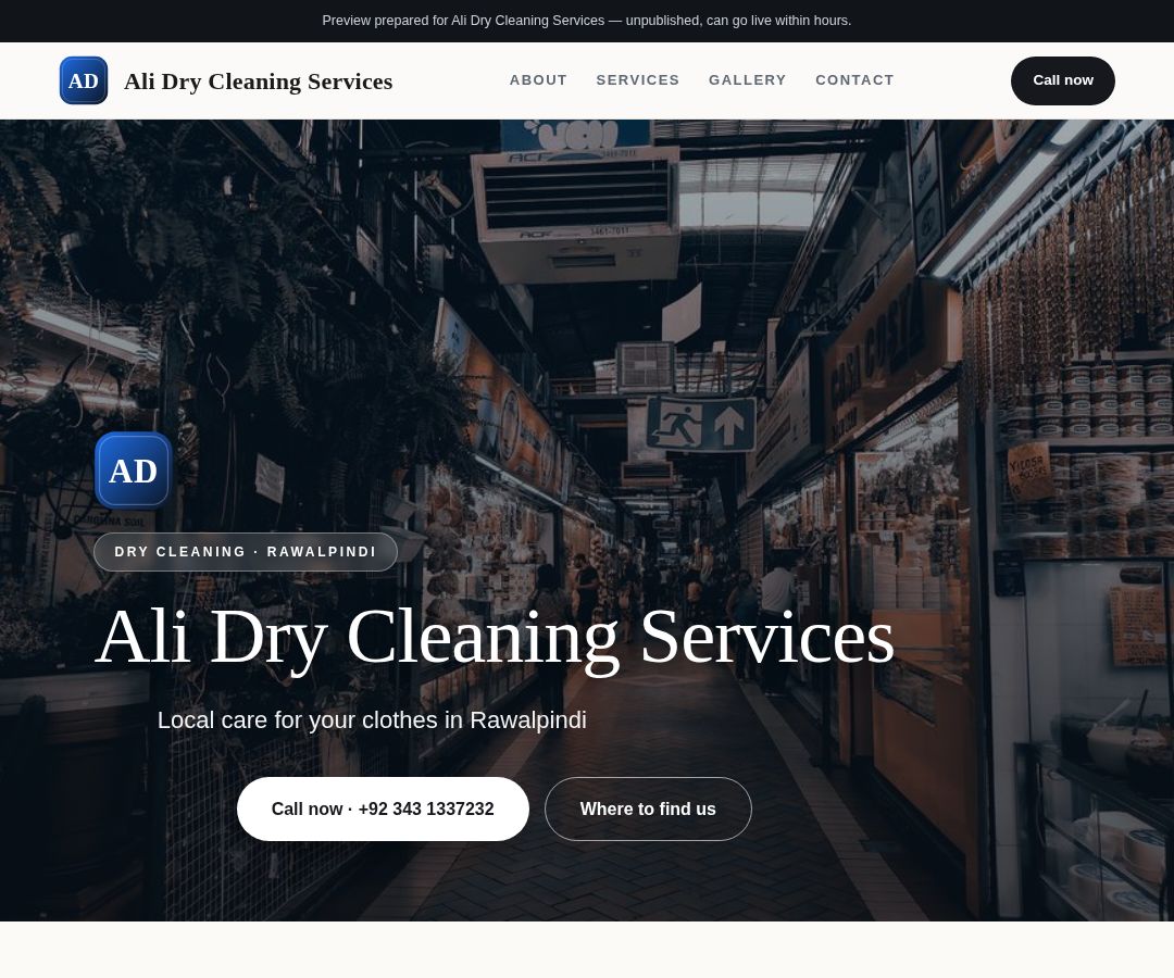 Ali Dry Cleaning Services