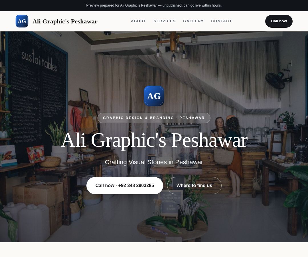 Ali Graphic's Peshawar