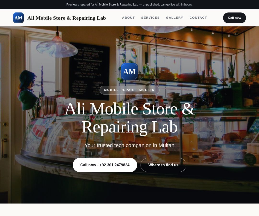 Ali Mobile Store & Repairing Lab