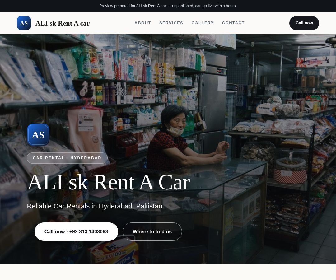 ALI sk Rent A car