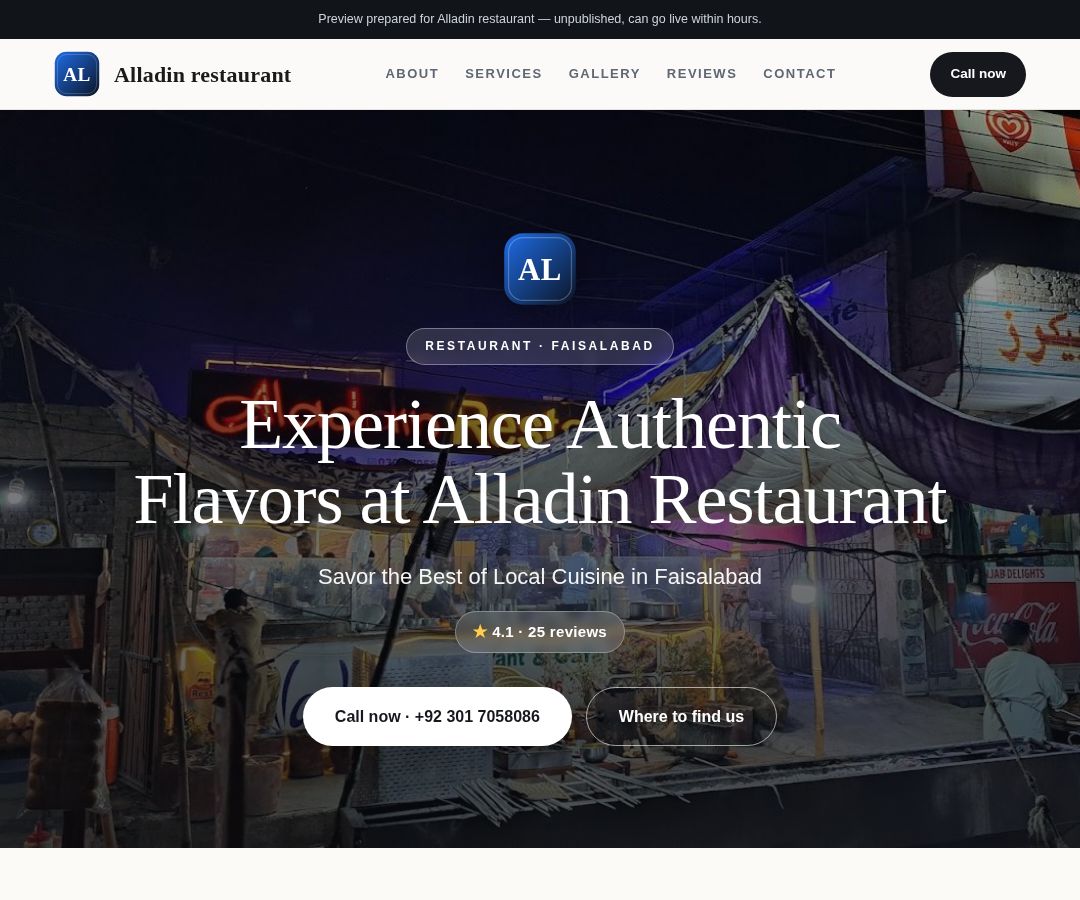 Alladin restaurant