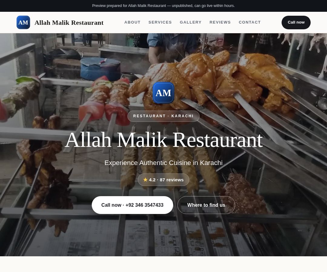 Allah Malik Restaurant
