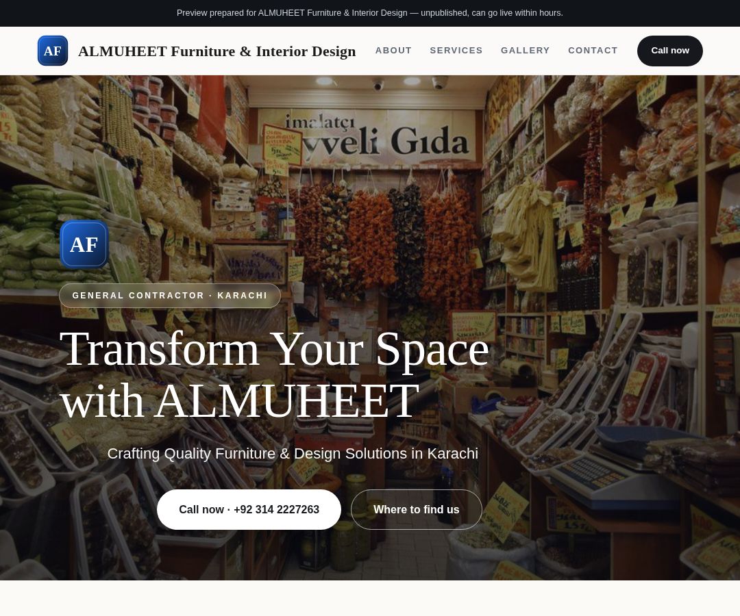 ALMUHEET Furniture & Interior Design
