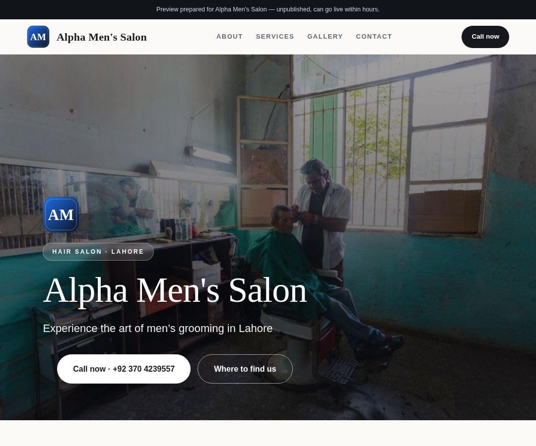 Alpha Men's Salon