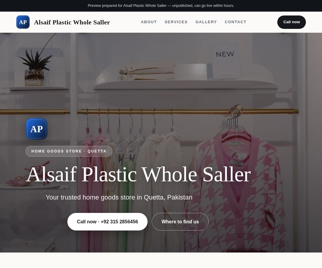 Alsaif Plastic Whole Saller