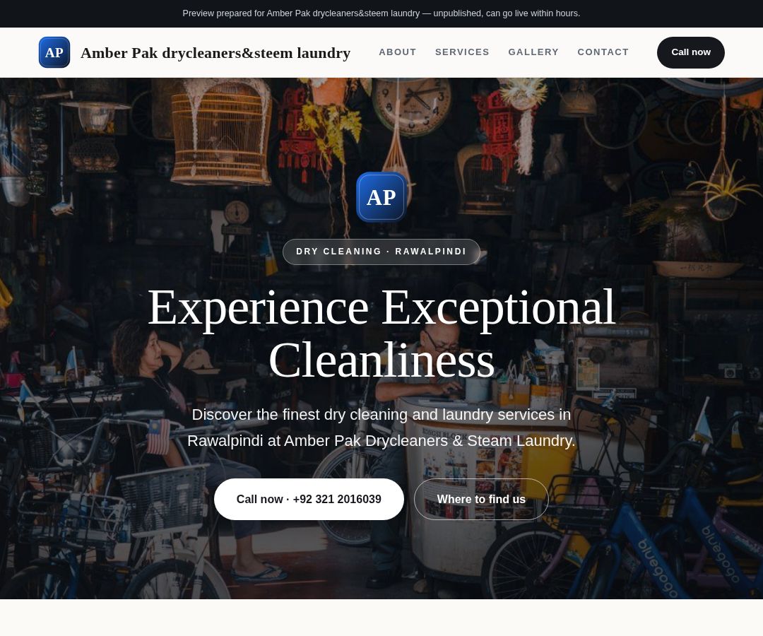 Amber Pak drycleaners&steem laundry