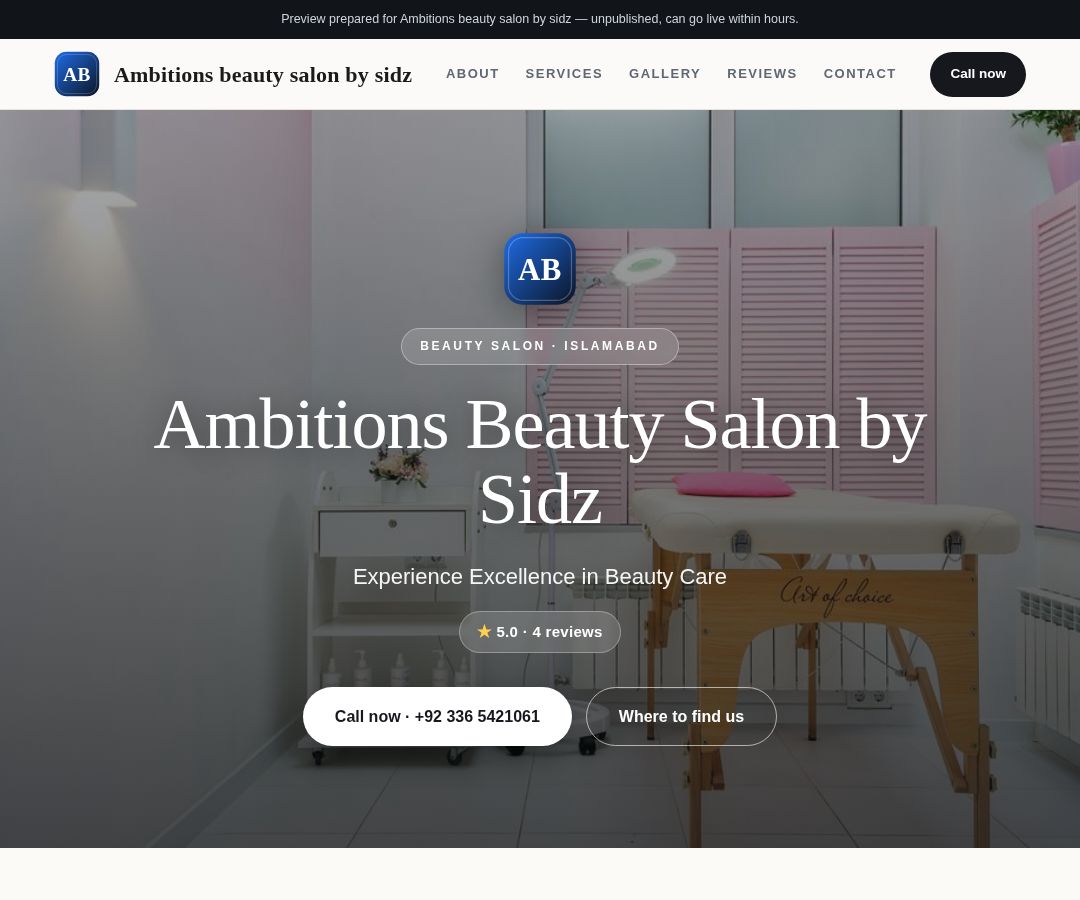 Ambitions beauty salon by sidz