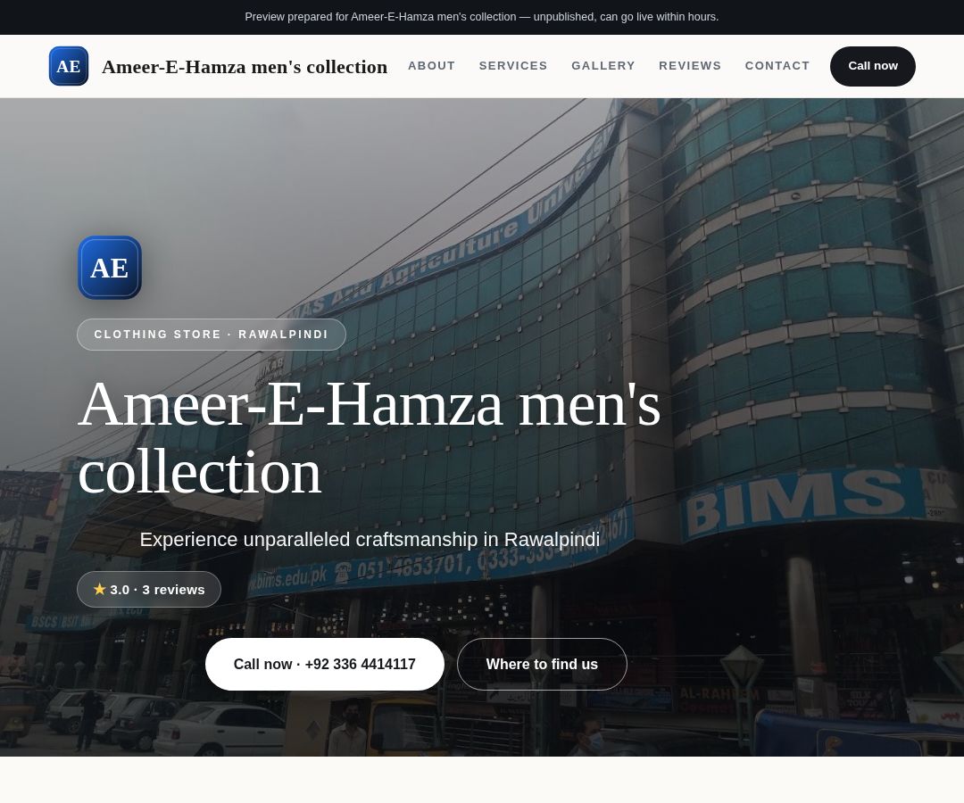 Ameer-E-Hamza men's collection
