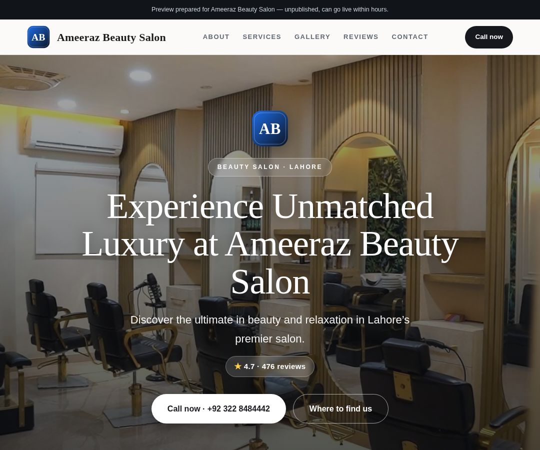 Ameeraz Beauty Salon