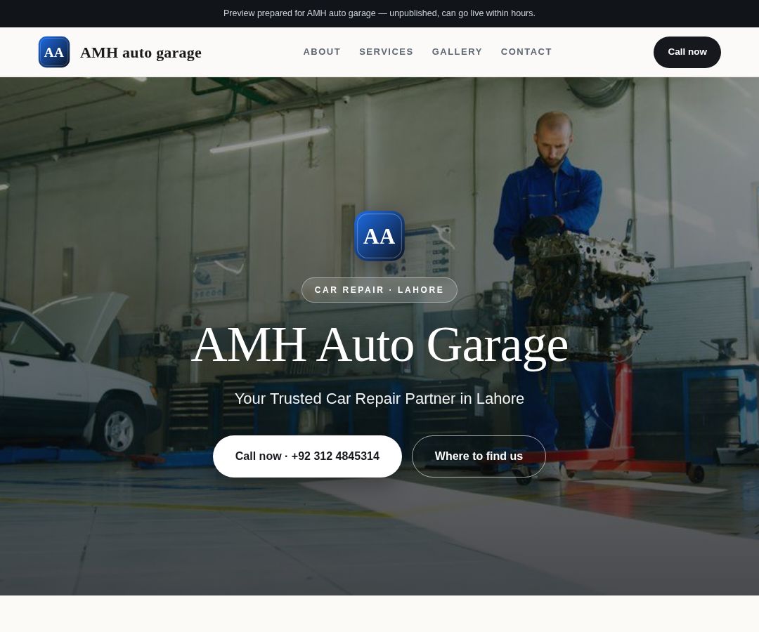 AMH auto garage