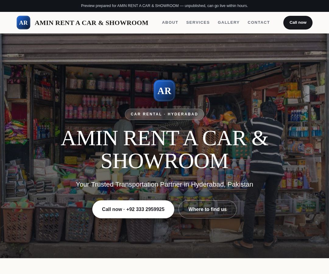 AMIN RENT A CAR & SHOWROOM