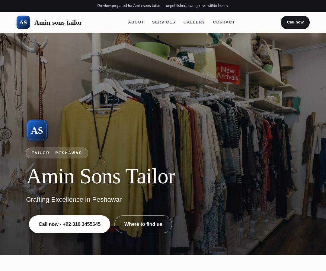 Amin sons tailor