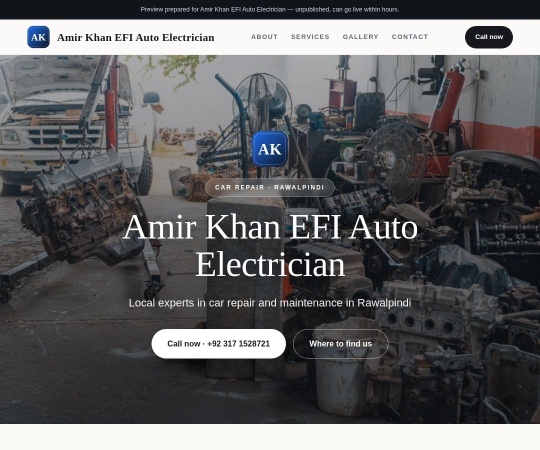 Amir Khan EFI Auto Electrician