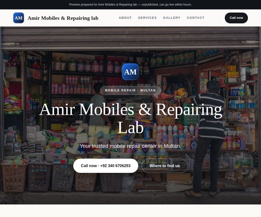 Amir Mobiles & Repairing lab