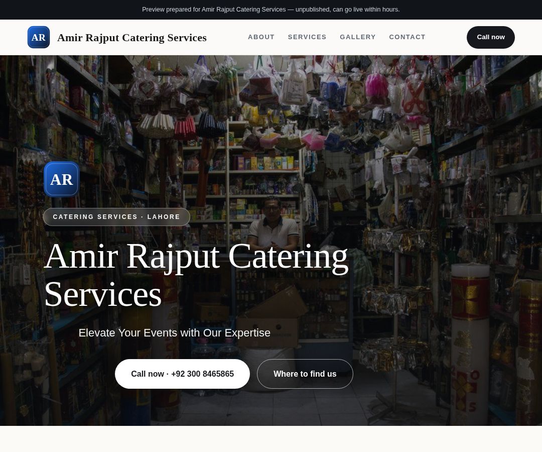 Amir Rajput Catering Services