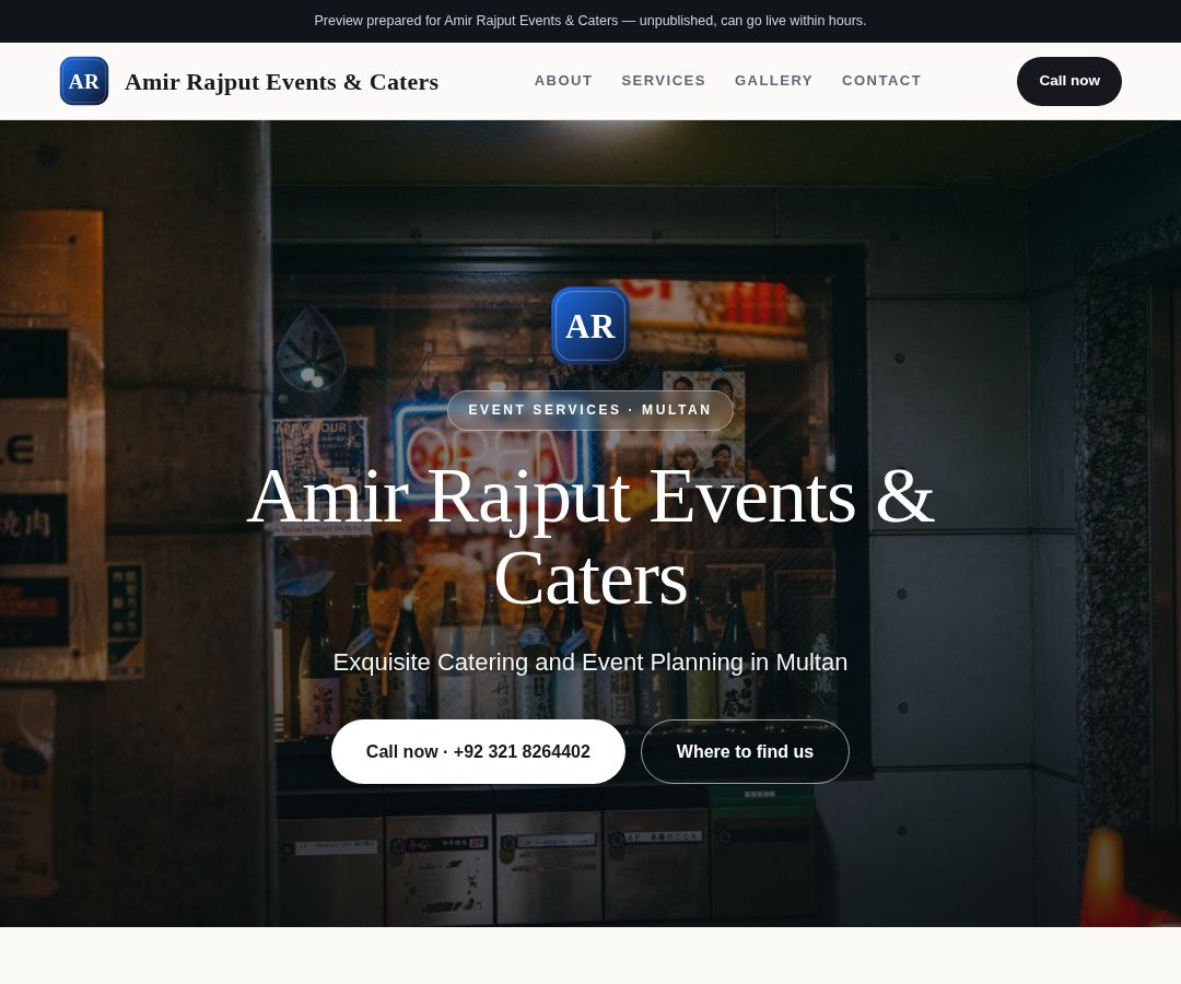 Amir Rajput Events & Caters