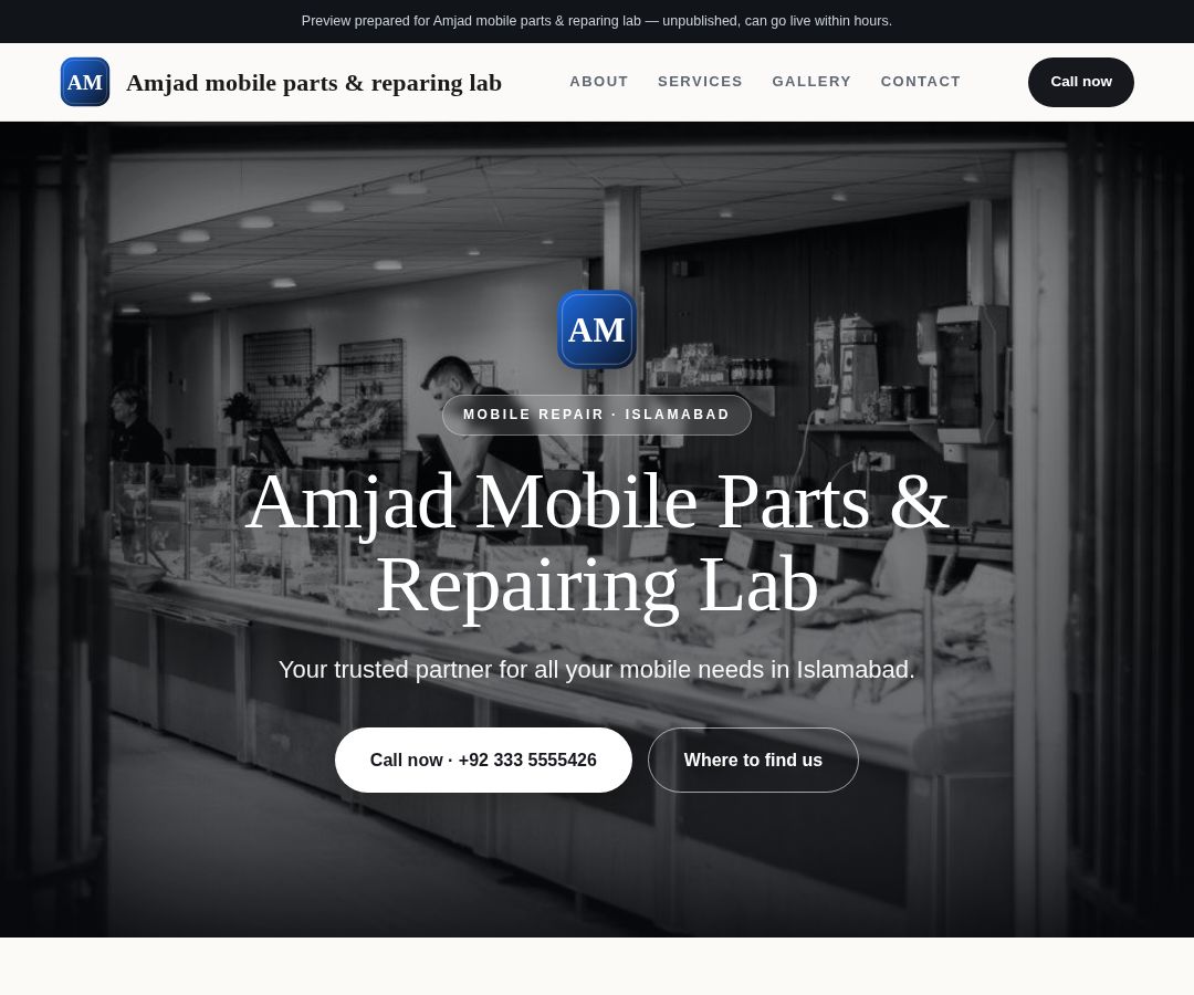 Amjad mobile parts & reparing lab