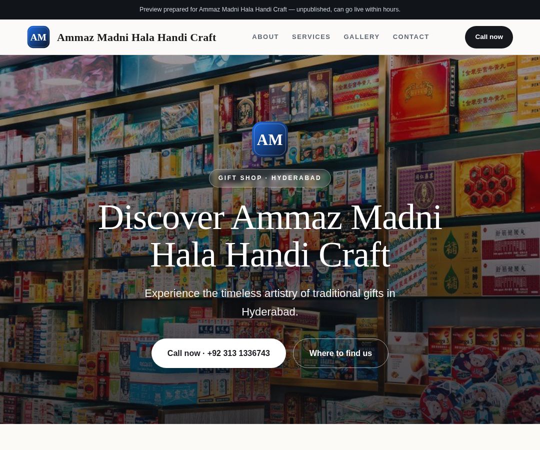 Ammaz Madni Hala Handi Craft