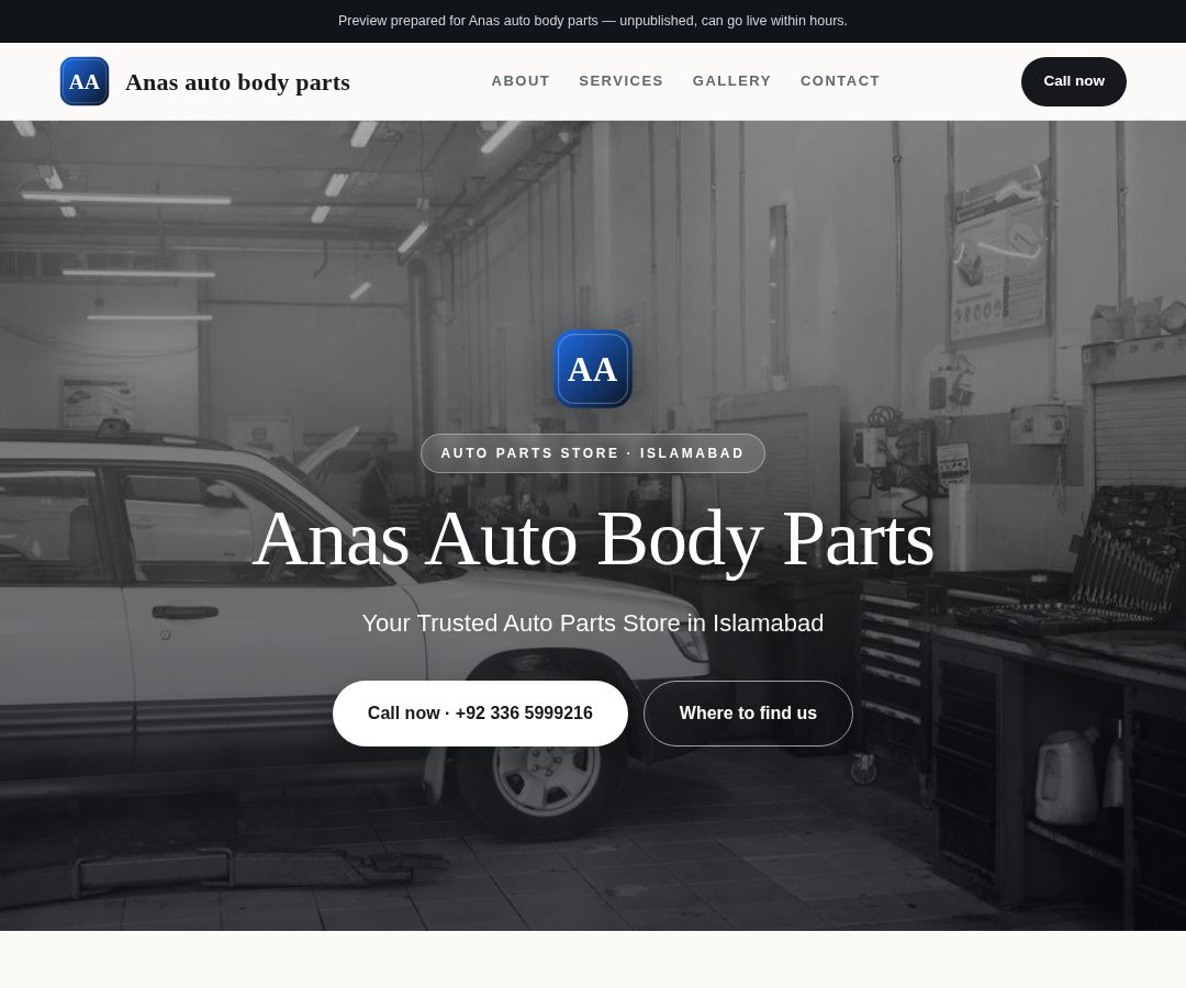 Anas auto body parts