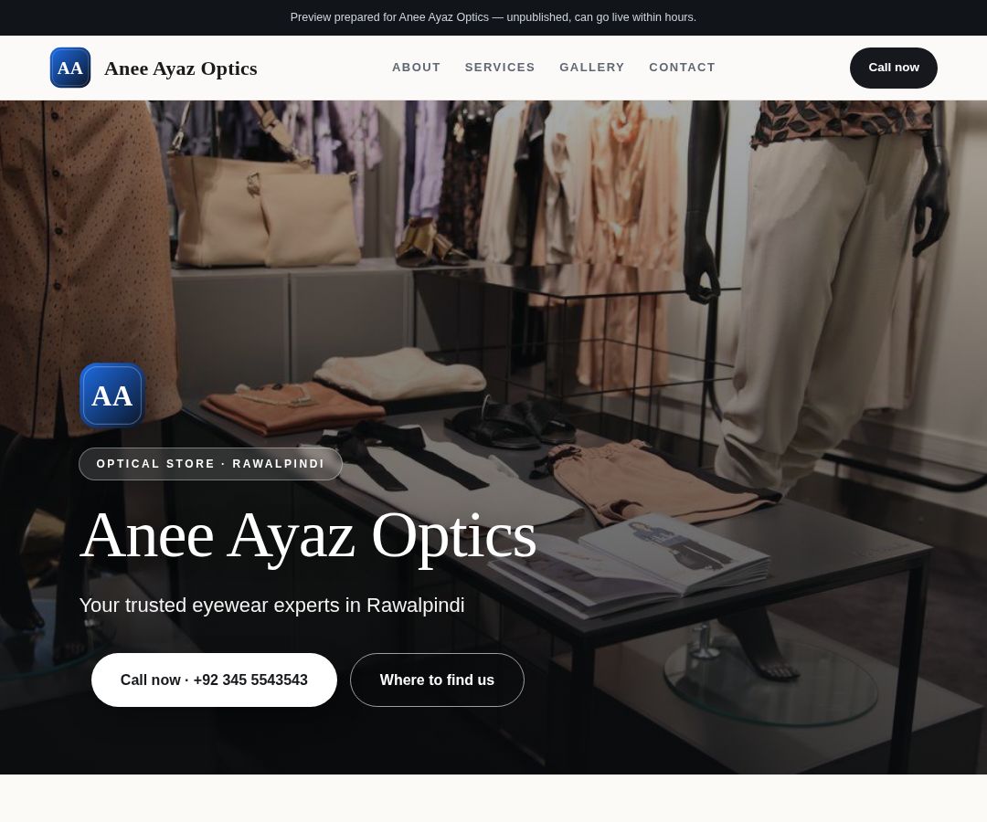 Anee Ayaz Optics