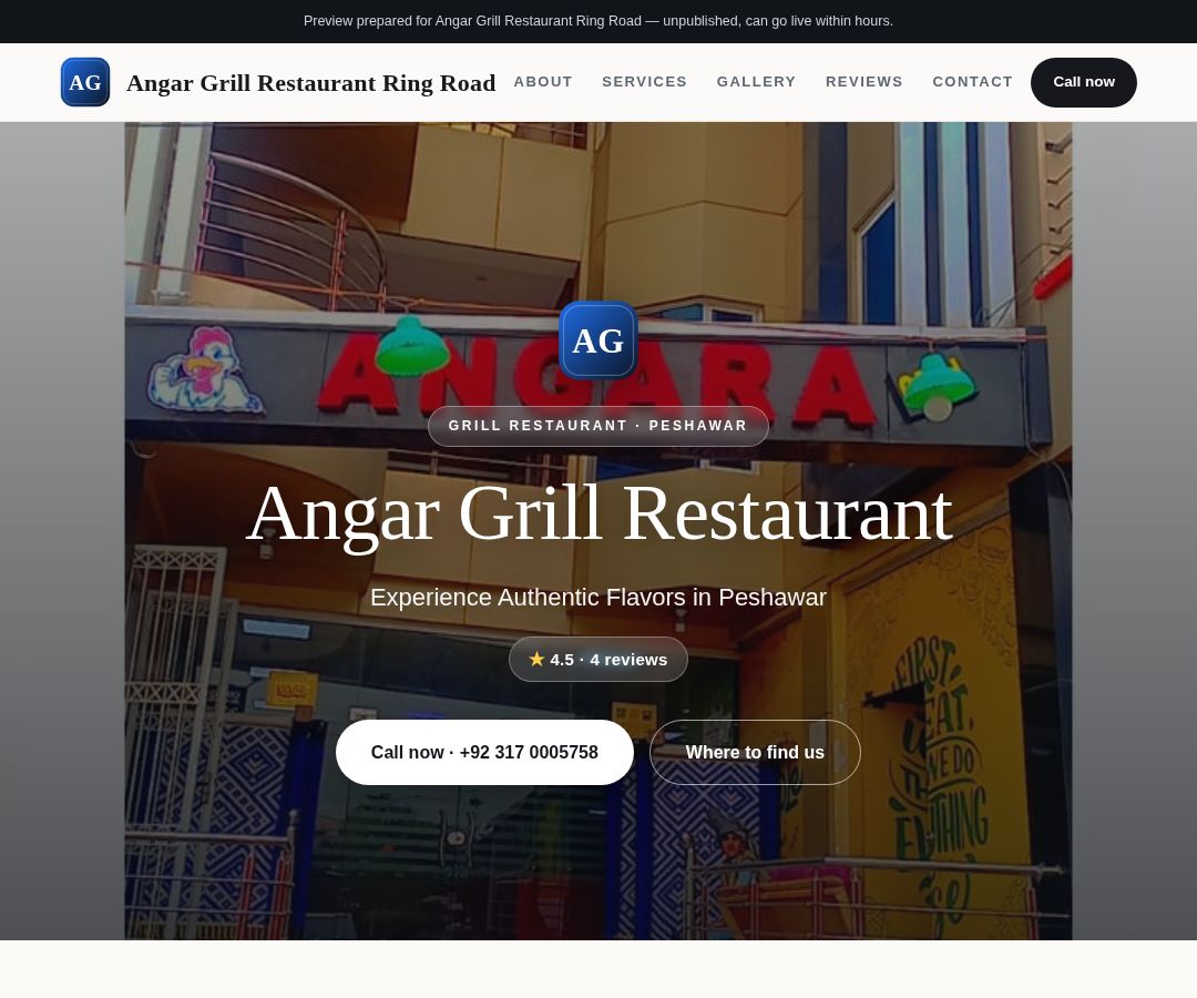 Angar Grill Restaurant Ring Road