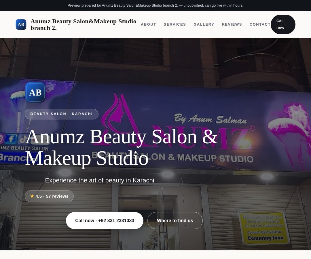 Anumz Beauty Salon&Makeup Studio branch 2.