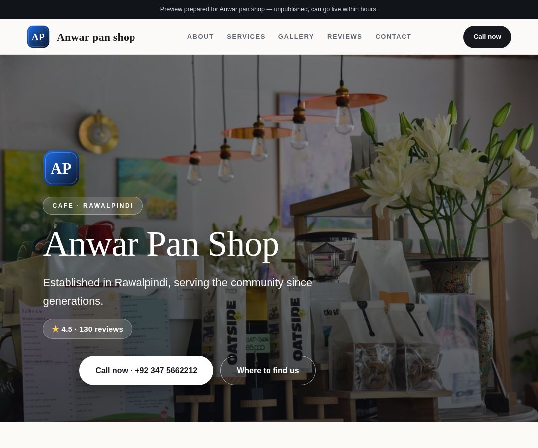 Anwar pan shop