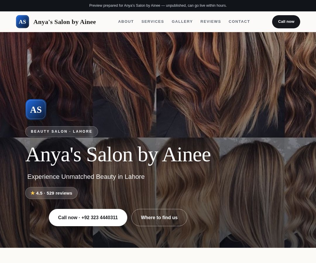 Anya's Salon by Ainee