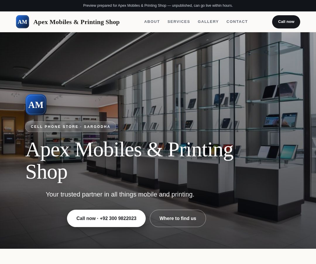 Apex Mobiles & Printing Shop