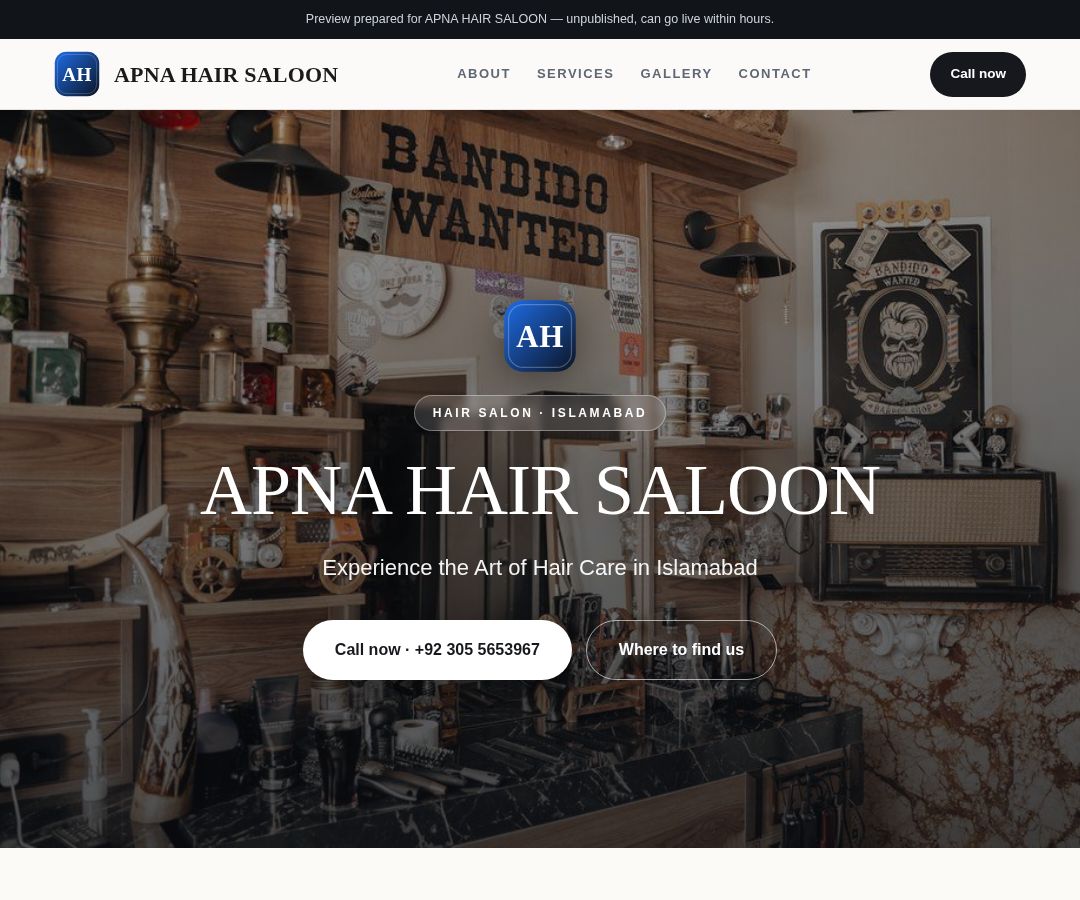 APNA HAIR SALOON