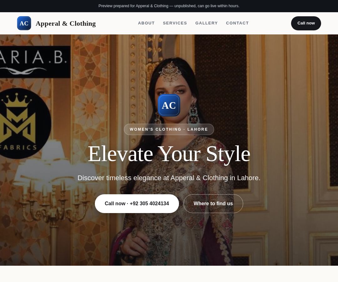Apperal & Clothing