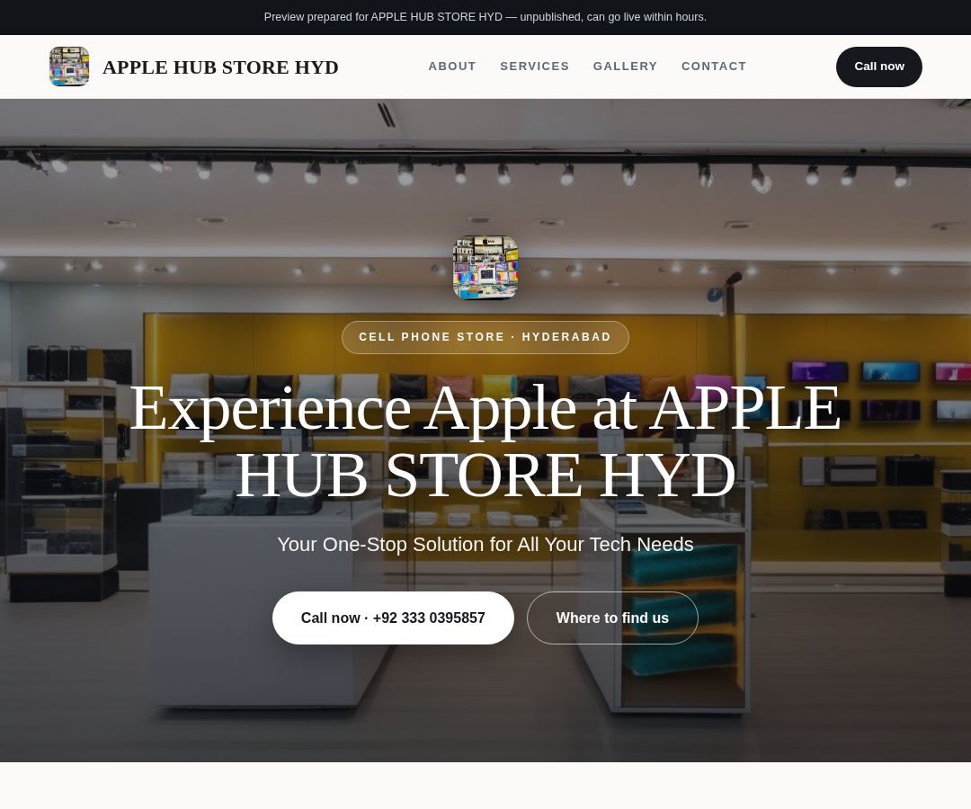 APPLE HUB STORE HYD