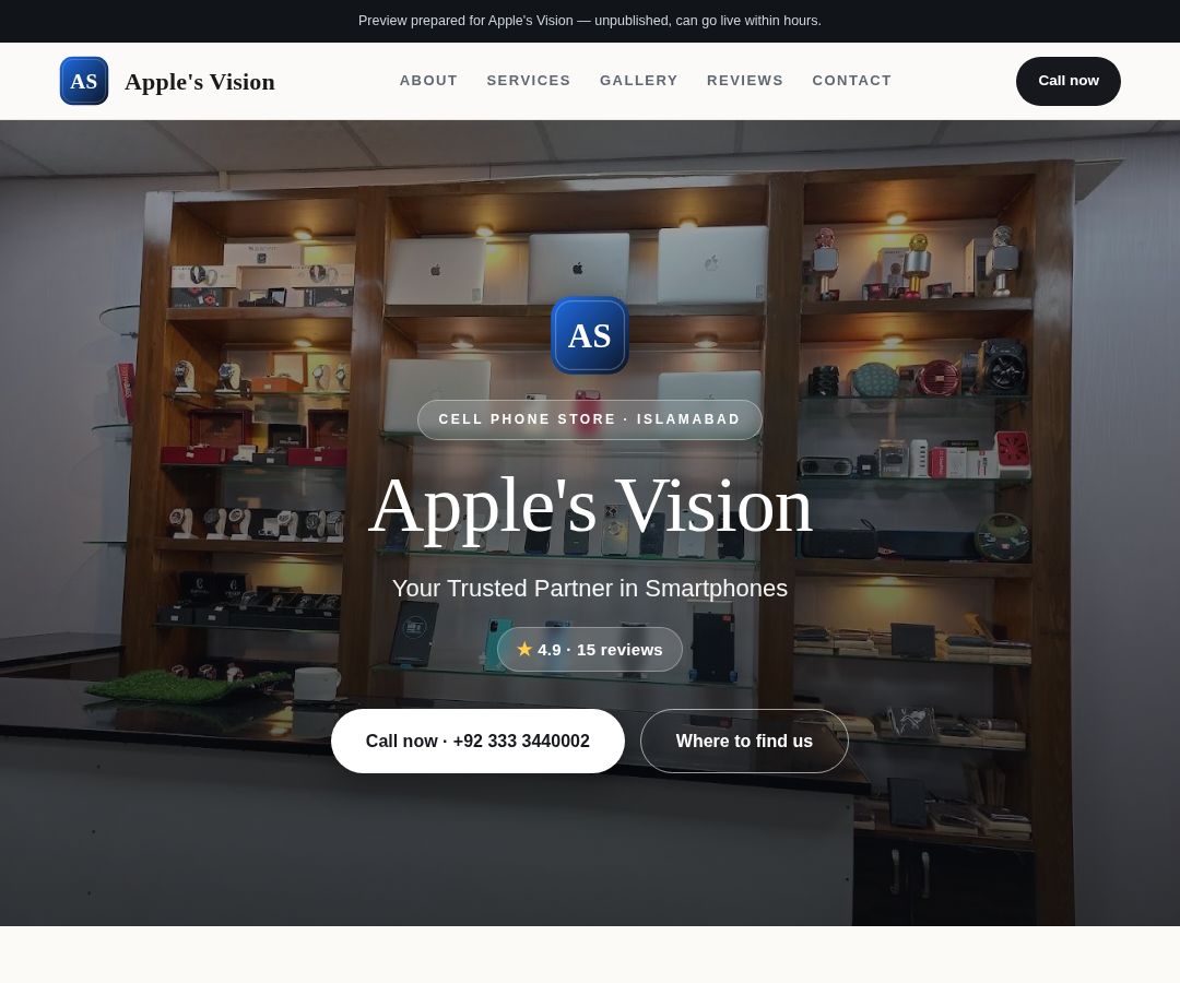 Apple's Vision