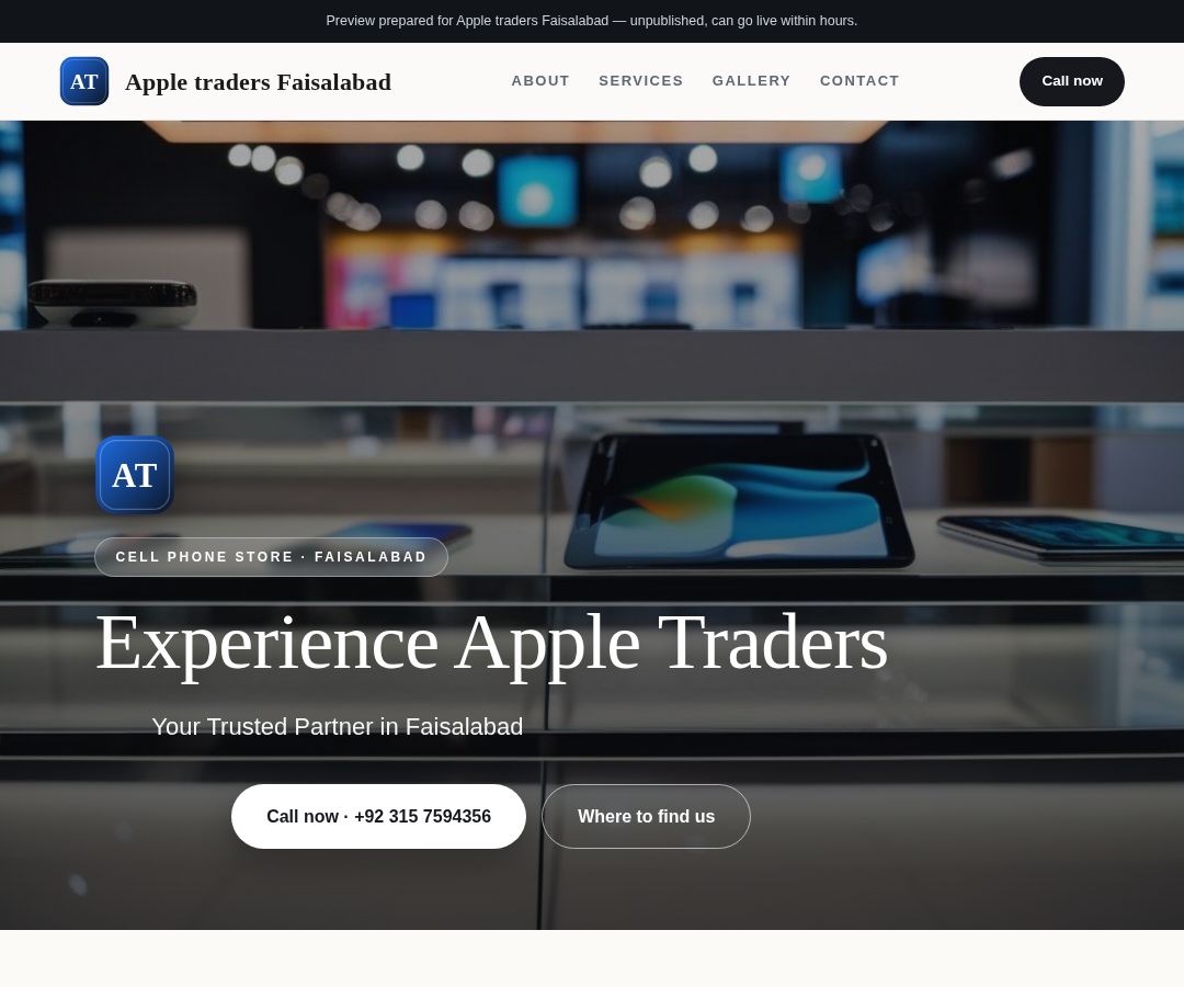 Apple traders Faisalabad