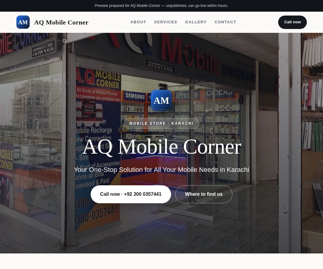 AQ Mobile Corner