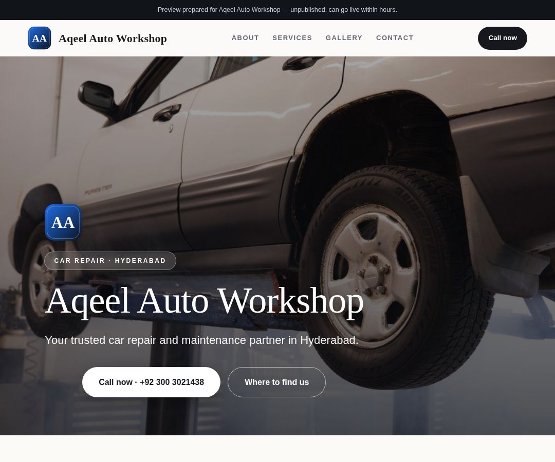 Aqeel Auto Workshop