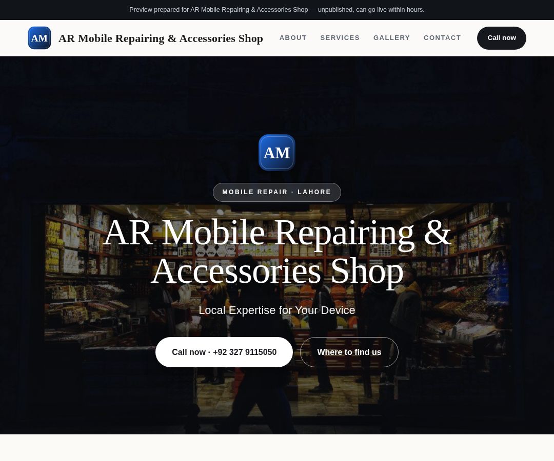 AR Mobile Repairing & Accessories Shop