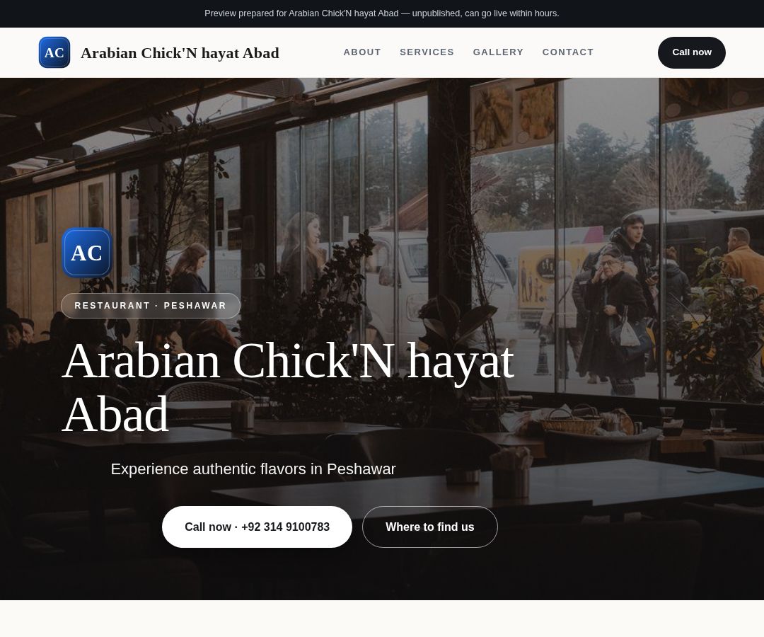 Arabian Chick'N hayat Abad