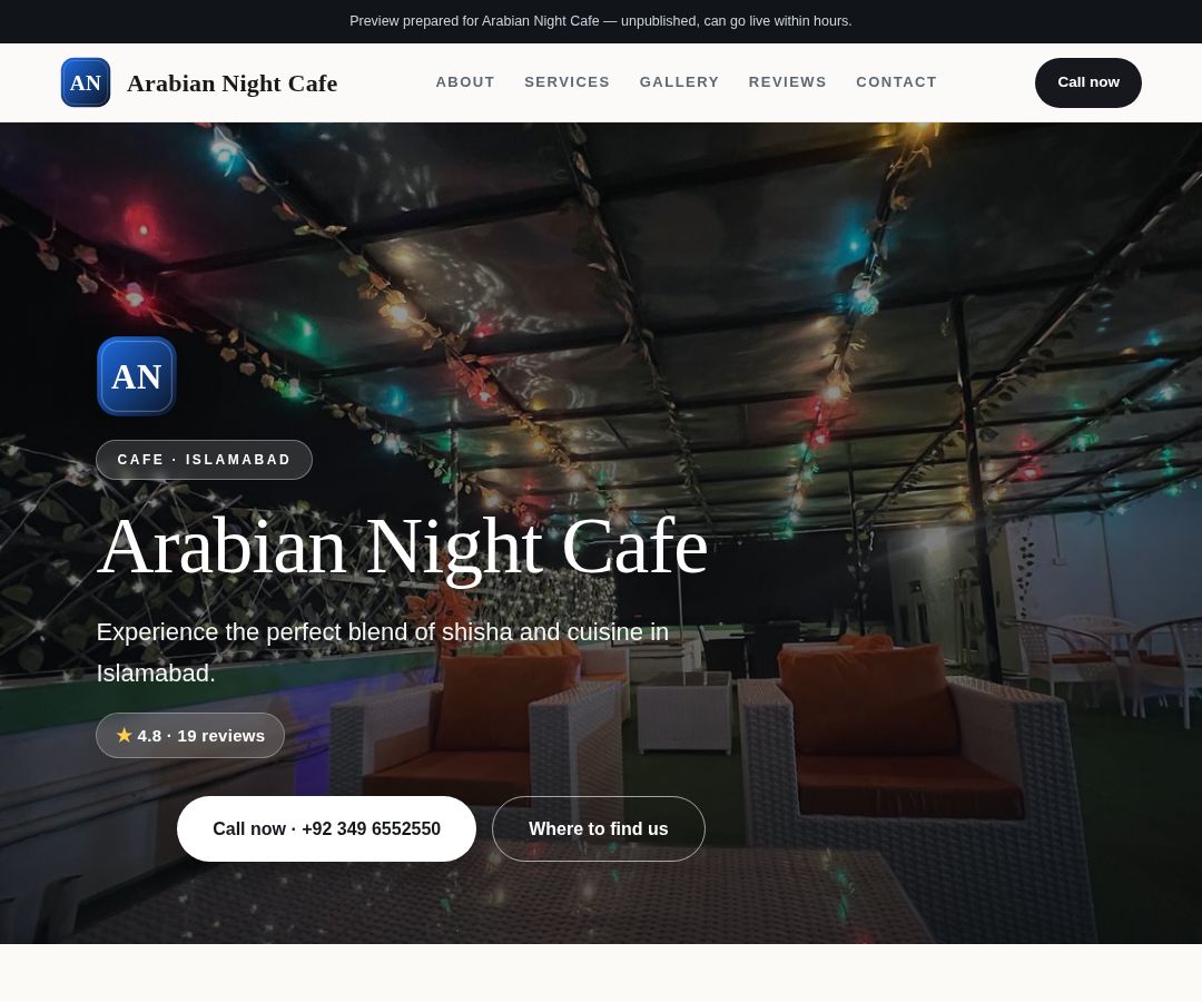 Arabian Night Cafe