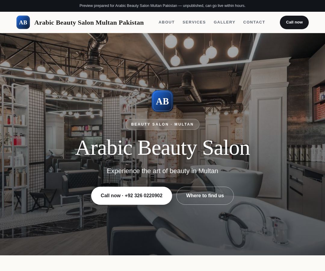 Arabic Beauty Salon Multan Pakistan