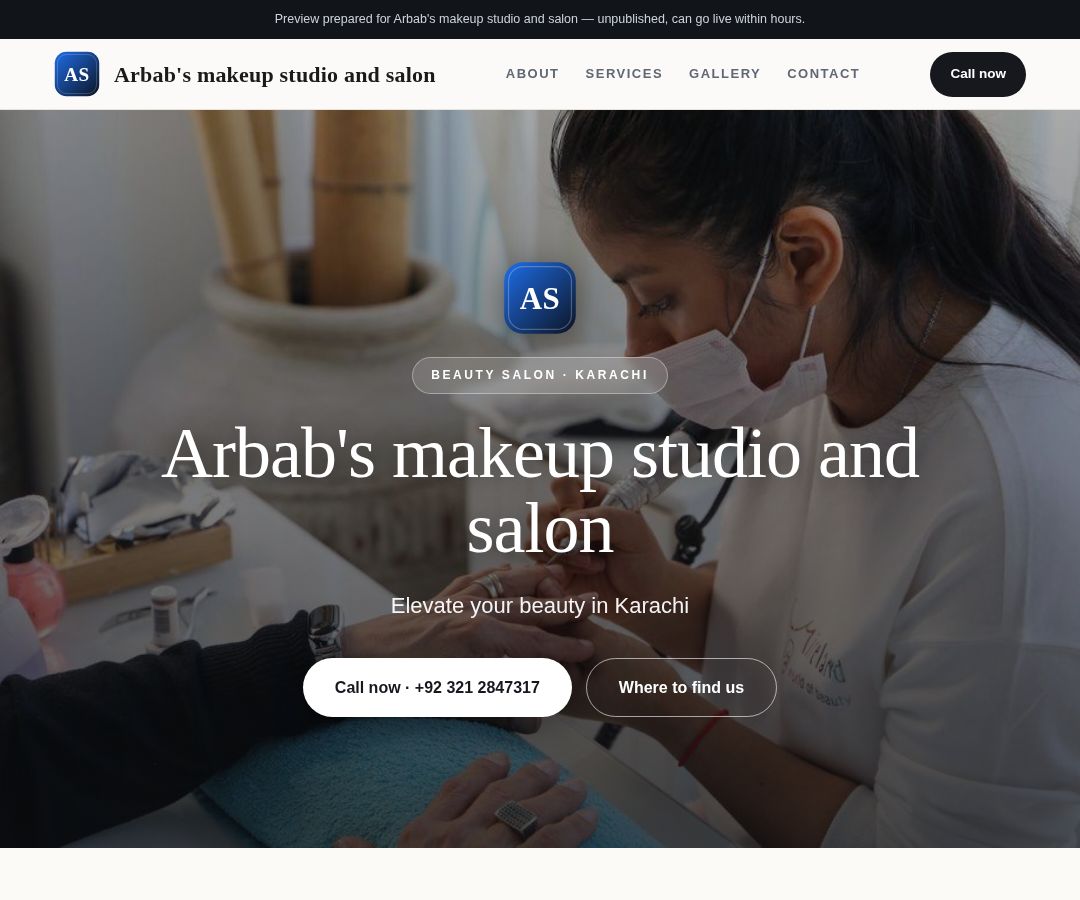 Arbab's makeup studio and salon