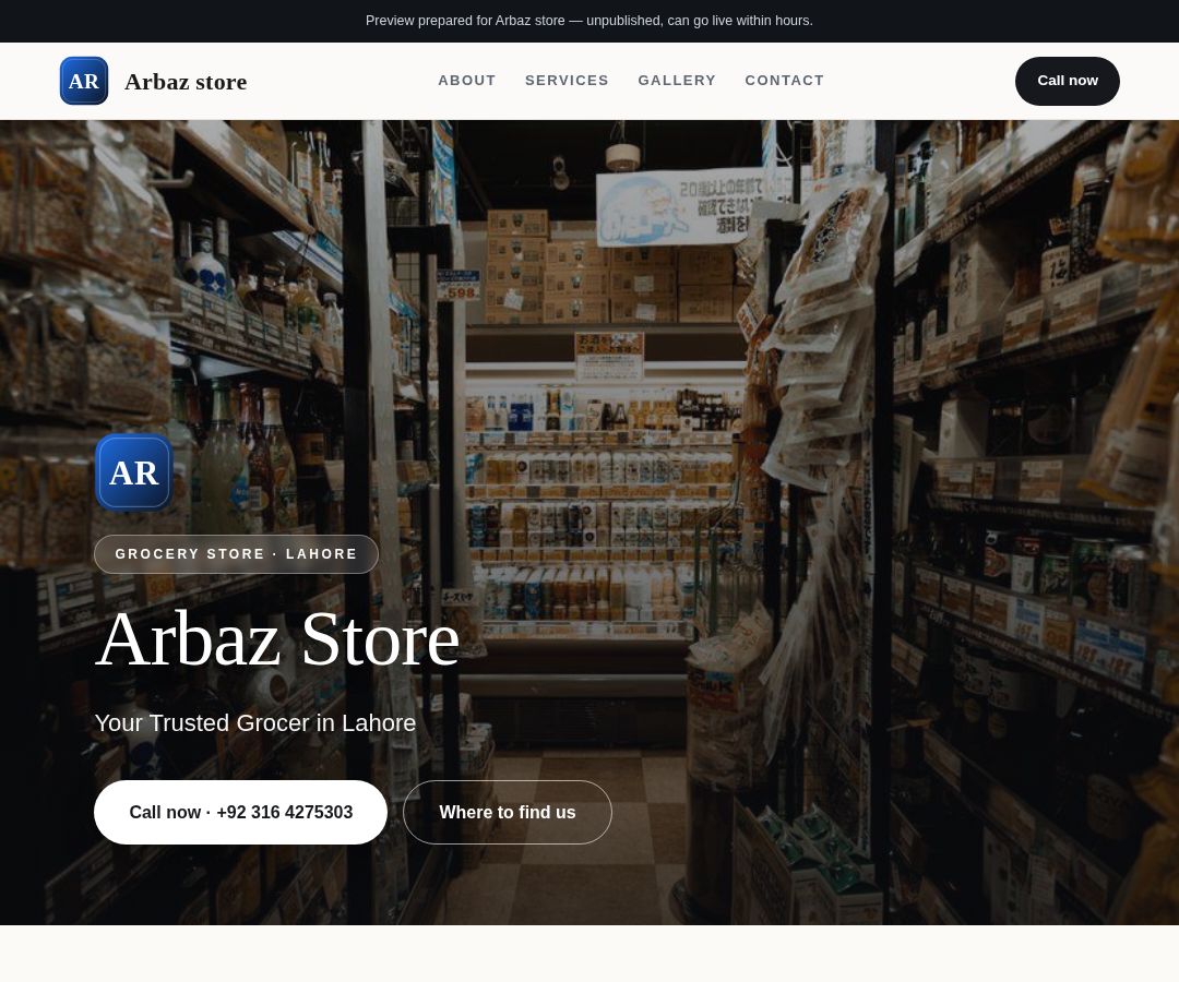 Arbaz store