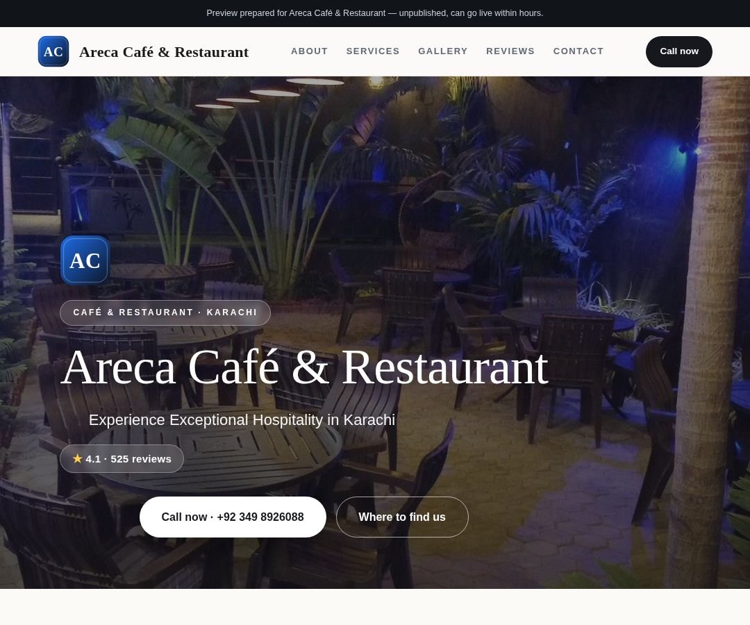 Areca Café & Restaurant