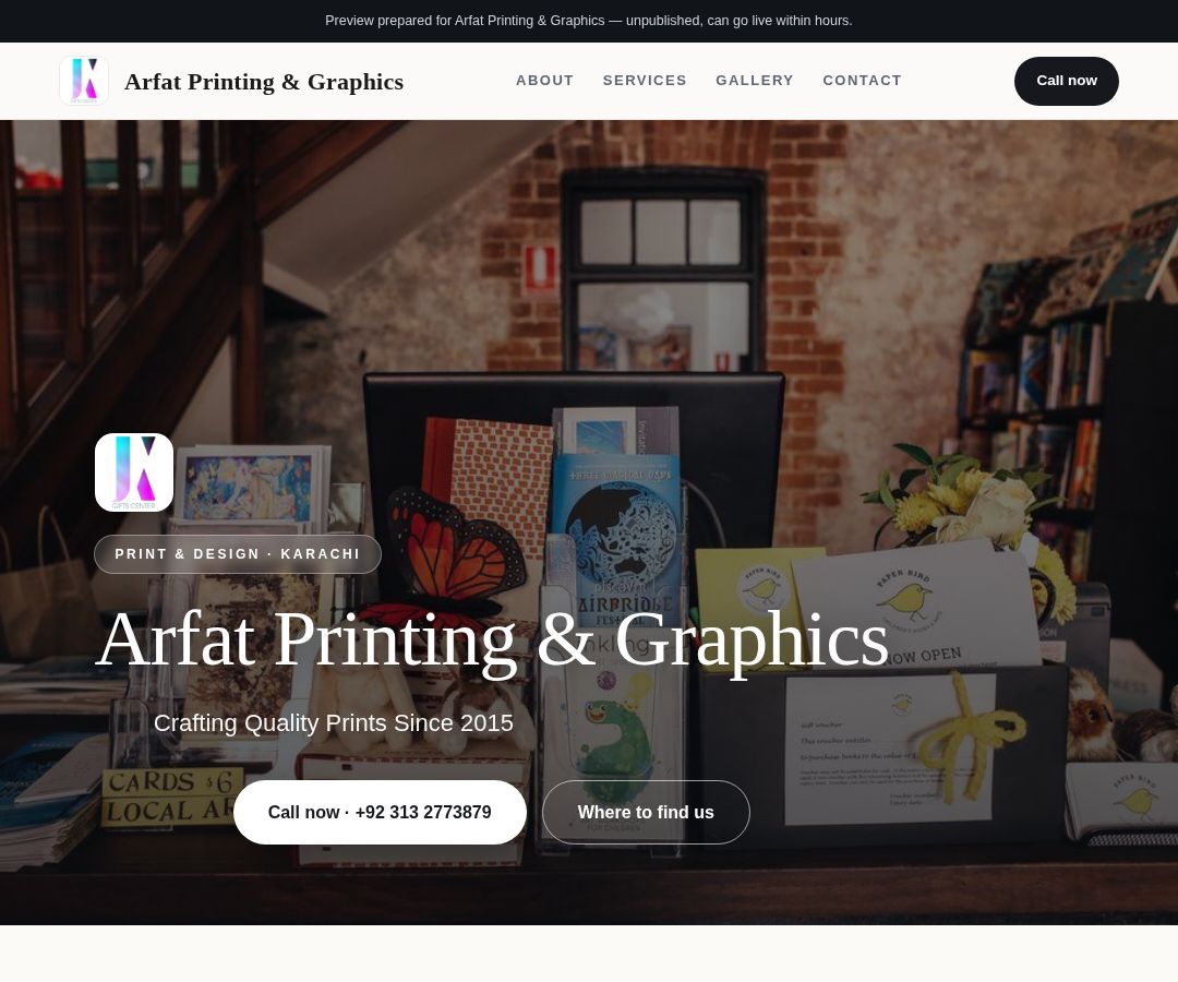 Arfat Printing & Graphics