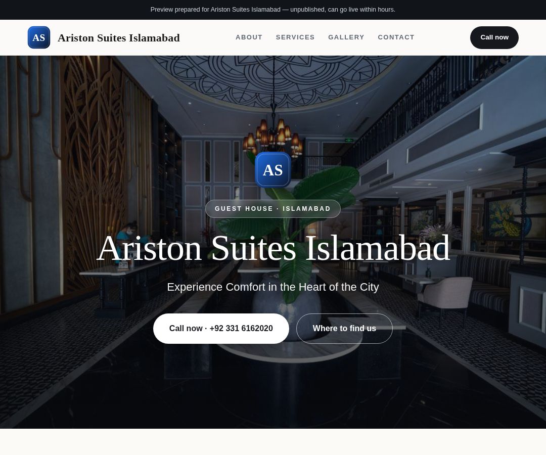 Ariston Suites Islamabad