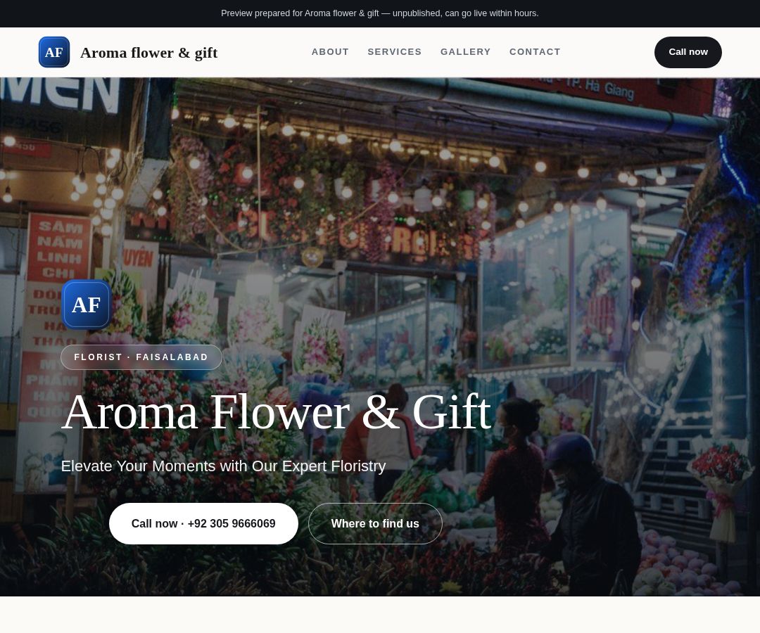 Aroma flower & gift