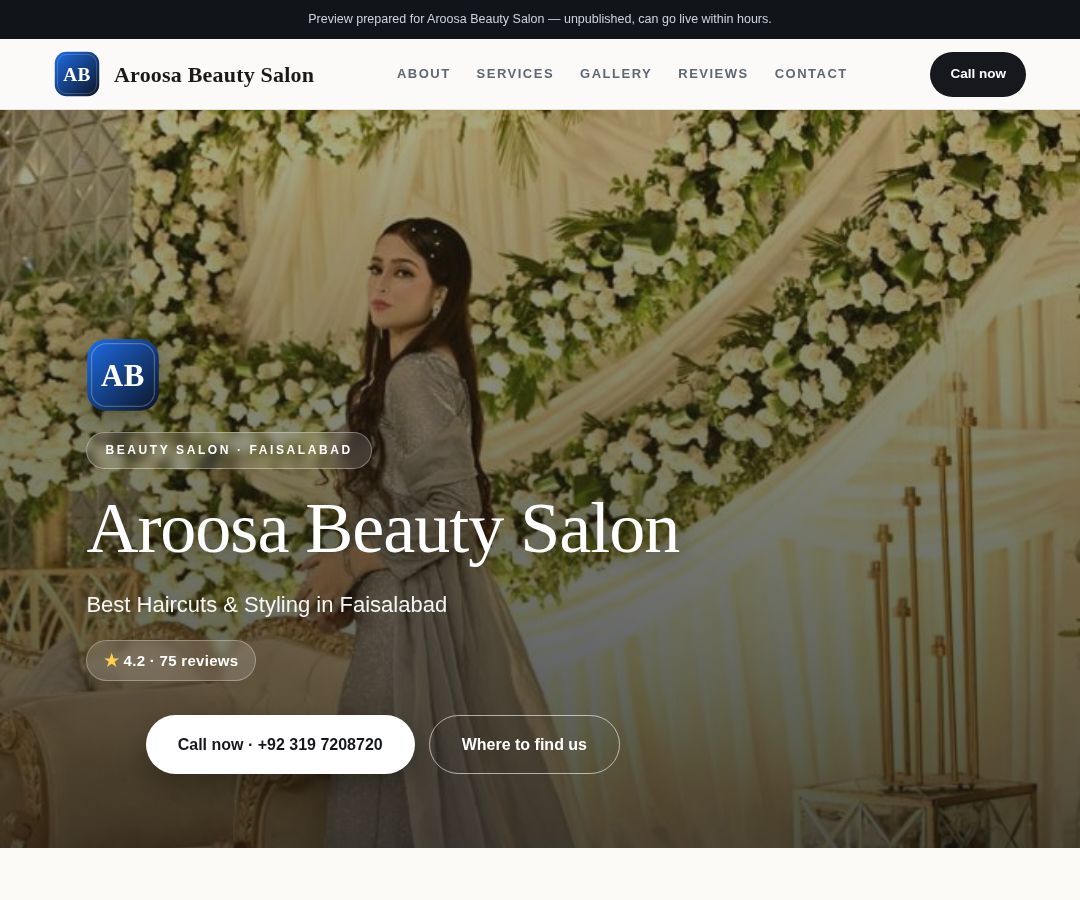 Aroosa Beauty Salon